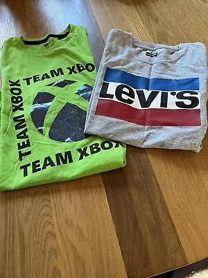 Buy Pack Of 2 Boys T Shirts Age 12, X-box And Levi • 1.50£