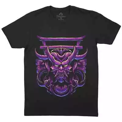 Buy Purple Oni Samurai Mens T-Shirt Asian King Mask Japanese Fire Demon P783 • 14.99£