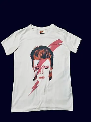 Buy David Bowie Aladdin Sane T-Shirt Official Merchandise Unisex White Size 36  XS • 16.13£