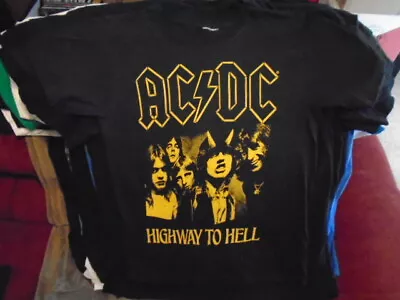 Buy RARE AC/DC SHIRT Med ? Highway To Hell Rock 1979 Album Bon Scott Angus Young Oz  • 14.20£
