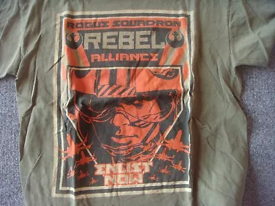 Buy Star Wars Rogue Squadron Rebel Alliance Enlist Now T-shirt Adult S ? • 8.52£