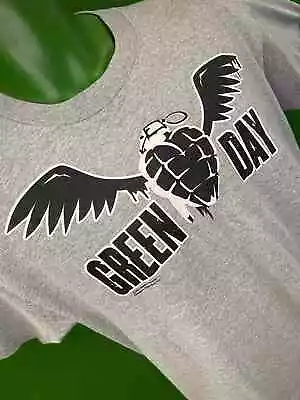 Buy GREEN DAY Heathered Grey Band T-Shirt Youth Large 14-16 • 7.49£