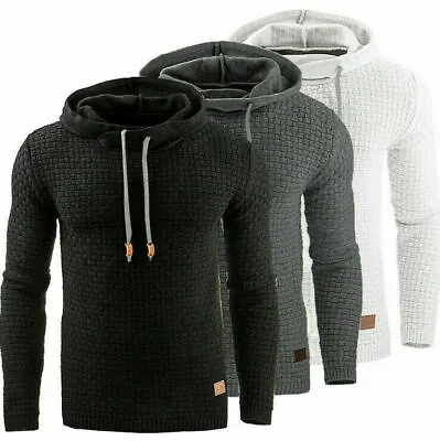 Buy Men Winter Hooded Hoodies Pullover Jacket Sweater Tops Jumper Coat Sweatshirt Uk • 12.99£