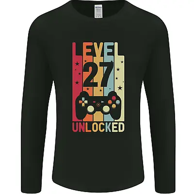 Buy 27th Birthday 27 Year Old Level Up Gamming Mens Long Sleeve T-Shirt • 11.99£