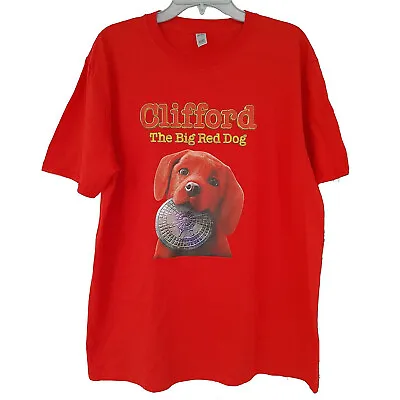Buy Clifford The Big Red Dog T-Shirt L Large Cotton Promotional Film Movie Merch • 29.99£