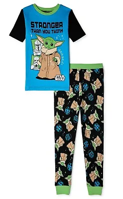 Buy Baby Yoda Pajamas Size 4 6 8 10 Boys Mandalorian Star Wars 100% Cotton Girls NEW • 18.38£