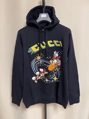 Buy Gucci X Disney Cartoon Donald Duck Printed Hoodie【CLEARANCE SALE!】030201 • 632.48£