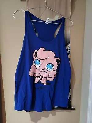 Buy Anime - Jigglypuff / Jigglybuff Tank Top For Women XL Pokemon Fan Made Shirt • 14.21£