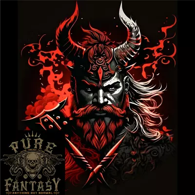 Buy An Artistic Fantasy Viking Warrior Mens Cotton T-Shirt Tee Top • 10.99£