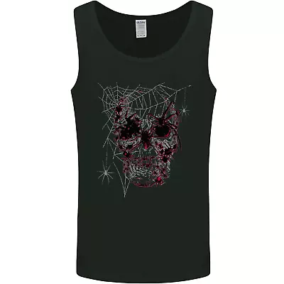 Buy Spider Web Skull Mens Vest Tank Top • 10.99£