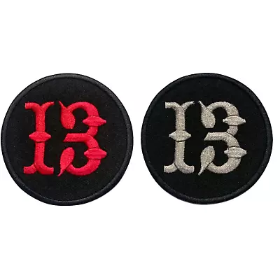 Buy Lucky 13, 8 Ball Vintage Bike Badges  Iron Sew On Embroidered Patch Clothes • 3.59£