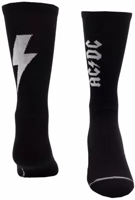 Buy AC/DC - Lightning Strikes Crew Socks - Large - Size L - New Socks - K600z • 9.45£