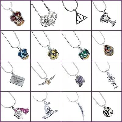 Buy New Official Harry Potter Jewellery Silver Plated Charm Pendant Necklace • 8.99£