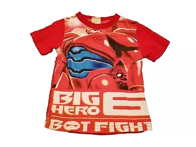 Buy Disney Big Hero 6 Red T Shirt Kids Size 100 (age 3) Unisex  Bot Fight   • 3.79£