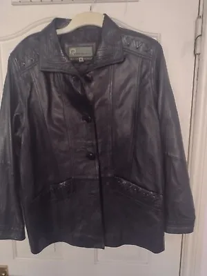 Buy Black Leather Jacket Medium • 14£