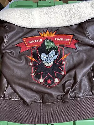 Buy DC Comics Bombshells Harley Quinn Aviator Jokers Wild Bomber Jacket Size Small • 4.79£