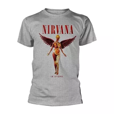 Buy Nirvana - In Utero (Sport Grey) (NEW MENS T-SHIRT ) • 17.20£