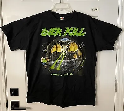 Buy Overkill 1988  Under The Influence  XL Black Shirt  HRKB042 • 196.87£