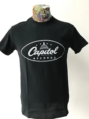 Buy Capitol Records Black T Shirt Rockabilly No Size M Or Xxl In Stock Freepost • 12£