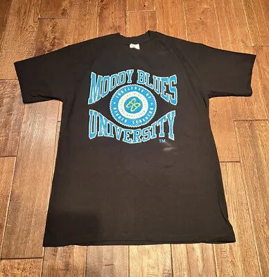 Buy Vintage Moody Blues University T Shirt - Size Large - P2P 21” - 90s - USA • 25£