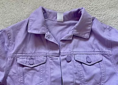 Buy Lovely Lilac H&M Denim Jacket For 12-13 Yo. Excellent Condition • 2.99£