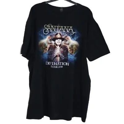 Buy Santana Divination Tour 2018 Tour T Shirt Size 2XL XXL Mens Pre Loved Anvil Top • 17.50£