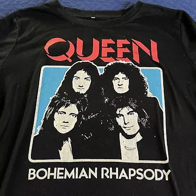Buy Queen Bohenian Rhapsody Black T Shirt Women's XL • 18.89£