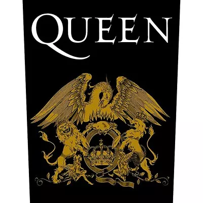 Buy QUEEN Back Patch : CREST : Crown Logo Freddie Mercury Official Licenced Merch • 8.95£