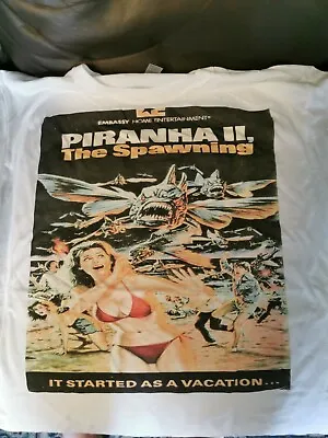 Buy Piranha 2 Flying Killers The Spawning Embassy Unofficial Mens Xl T Shirt Gildan  • 5£