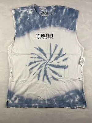 Buy New NWT Taylor Swift Eras Tour XL Merch Tank Top Shirt Blue Tie Dye Merch Bag • 85.04£