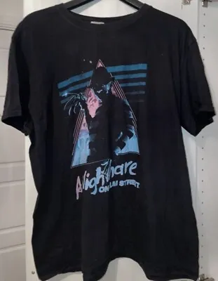 Buy A Nightmare On Elm Street T Shirt Horror Movie Merch Tee Size XL Freddy Krueger • 15.75£