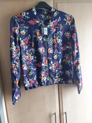 Buy Atmosphere Floral Ladies Bomber Jacket Size 12 • 2.99£