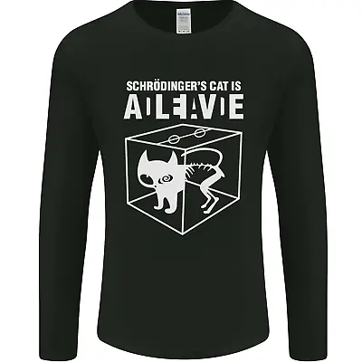 Buy Schrodingers Cat Science Geek Nerd Mens Long Sleeve T-Shirt • 11.99£