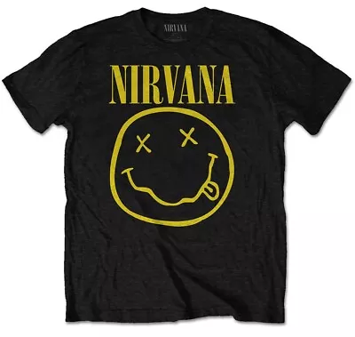 Buy Nirvana Smiley Face Unisex T Shirts Large And Xl • 14.95£