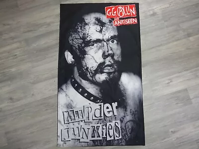 Buy GG Allin Flag Flagge Poster Anal Cunt Meat Shits 666 Punk Grindcore Crust  66 • 25.69£