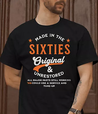 Buy Birthday T-Shirt Made In The Sixties T-Shirt 60th 70th 60's Decade T-Shirt Gift • 13.99£