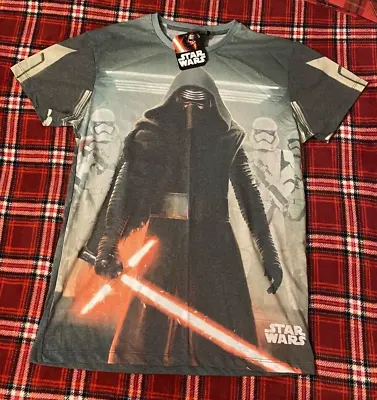 Buy Primark Star Wars Mens T Shirt Kylo Ren Storm Troopers On Back UK Medium • 6£