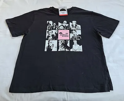 Buy The Umbrella Academy Ladies Black Character Print Short Sleeve T Shirt Size 2XL • 12.39£