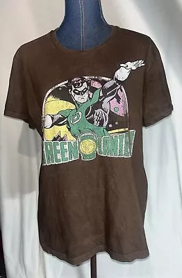 Buy DC Comics Green Lantern Rare Brown T-shirt - Large - • 12£