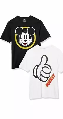 Buy Amazon Disney 2 Pack Big And Tall Mickey Mouse Crew Neck T Shirts Sz 4XLT New • 15£