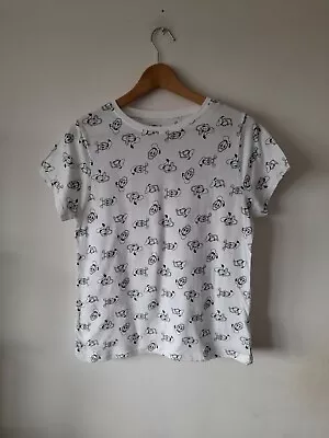 Buy Disney Donald Duck Woman White Mix T Shirt Size 12 Uk NWOT  • 13£
