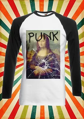 Buy Mona Lisa Riot Punk Funny Art Men Women Long Short Sleeve Baseball T Shirt 1349 • 9.95£