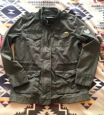 Buy Vintage Old Navy Military Army Utility Field Jacket Long Sleeve Women's Large • 18.94£