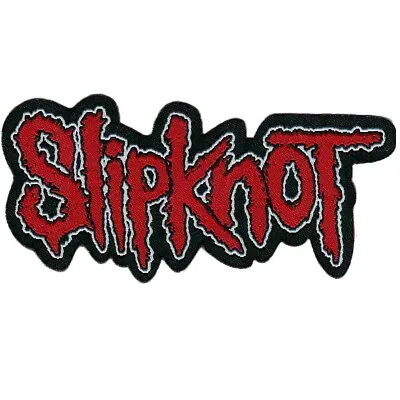 Buy Slipknot Red Logo Cut Out Patch Official Metal Band Merch  • 5.63£