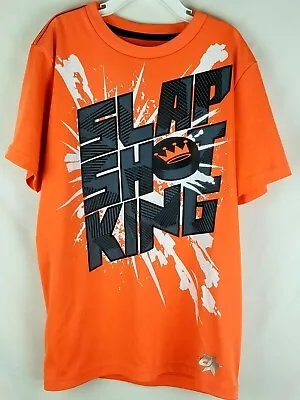 Buy BROTHERS Boy's Syracuse  SLAP SHOT KING  Tee Shirt Size M/10 • 15.71£