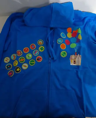 Buy Disney Pixar UP! Hoody Full Zip And Front Pocket Size Small • 26.99£