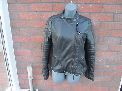 Buy Zara Lambskin Biker Style Jacket Eu M Mex 20 • 24.99£