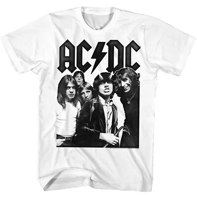 Buy ACDC Bon Scott & The Crew Men's T Shirt Official Heavy Metal Music Merch • 46.91£