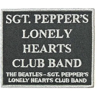 Buy THE BEATLES Sgt. Pepper’s (black) : Woven SEW-ON PATCH Official Merch • 4.29£