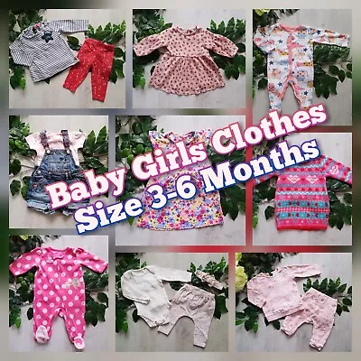 Buy PART #1 Baby Girls Build Make Your Own Bundle Job Lot Size 3-6 Months Set Outfit • 3.89£